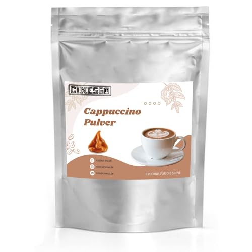 Cinesso Schokolade Cappuccino Pulver, Aromatisiertes Kaffeepulver, schnelle und einfache Zubereitung, Kaffeegetränk, zum Genießen, verschiedene Kaffeevariationen (10 Kg, Karamell) von Cinesso