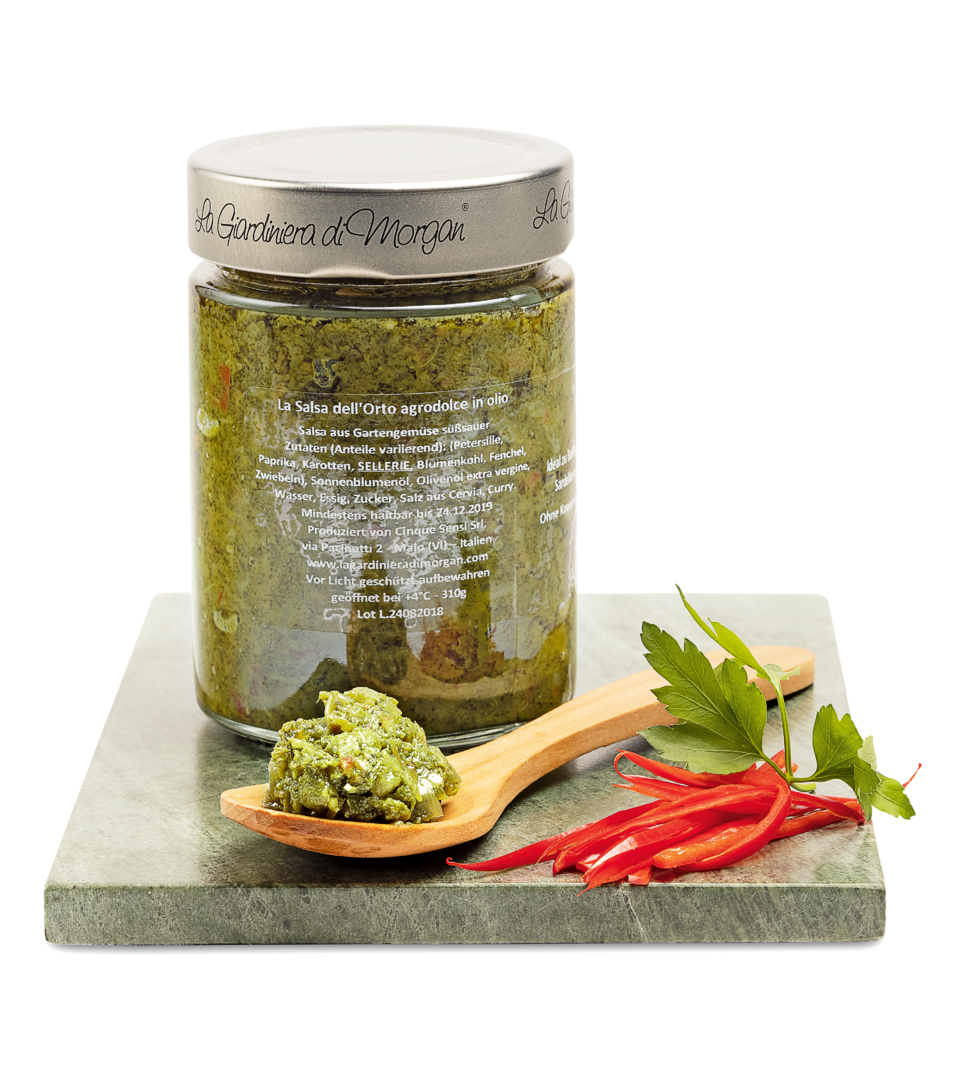 La Salsa dell'Orto agrodolce - Salsa aus Gartengemüse süßsauer La Salsa dell'Orto agrodolce - Salsa aus Gartengemüse süßsauer von Cinque Sensi S.r.l.