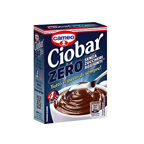 Cameo Ciobar Zero Ohne Zuckerzusatz heiße schokolade istant chocolate 4x 19g schoko von Ciobar