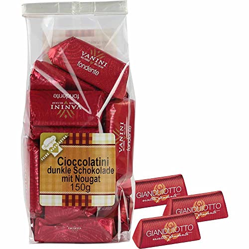 Cioccolatini Nougat Zartbitter Haselnuss-Nougat Pralinen Vegetarisch Cioccolatieri Vanini Italien 150g-Pack Cioccolatini Nougat Zartbitter Haselnuss-Nougat Pralinen Vegetarisch Cioccolatieri Vanini Italien 150g-Pack von Cioccolatieri Vanini