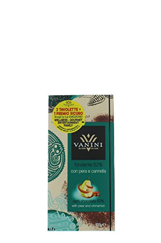 Schokolade Birnenstücke + Zimt 100g-Tafel, 62% Kakaoant. Vegan Cioccolatieri Vanini Lombardei Italien 100g-Pack Schokolade Birnenstücke + Zimt 100g-Tafel, 62% Kakaoant. Vegan Cioccolatieri Vanini Lombardei Italien 100g-Pack von Cioccolatieri Vanini