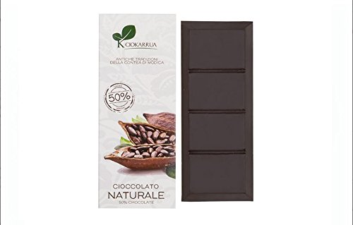 Schokolade aus Modica, EXTRA COCOA 50%, 100g, Italienische Gourmet Spezialitäten von Ciokarrua
