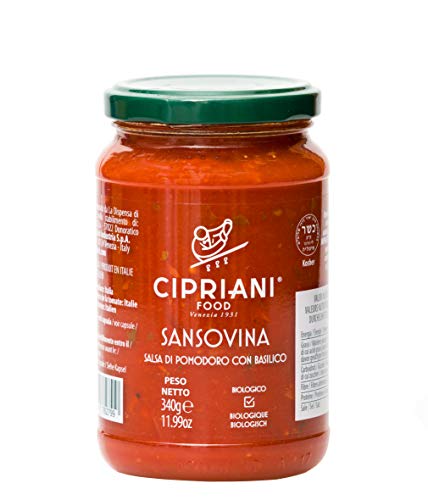 Cipriani Bio Tomatensoße mit Basilikum 340 g - Salsa Sansovina - bio von Cipriani