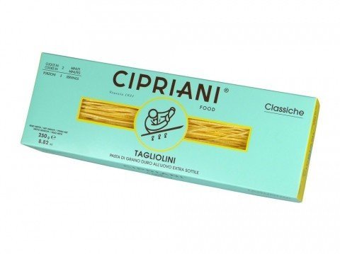 Cipriani Food Tagliolini Extra Thin Egg Pasta, 250 ml – 12 Stück von Cipriani