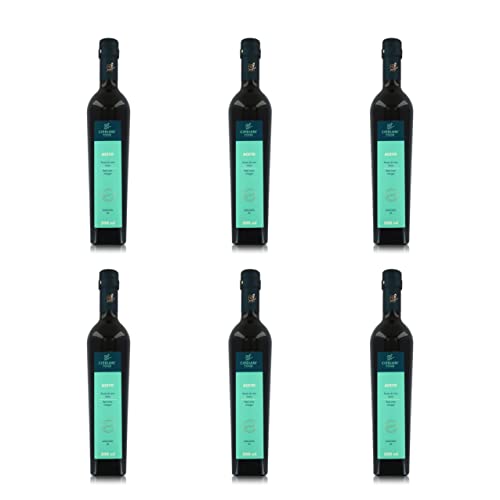 Cipriani Italienischer Rotweinessig, in Eichenfässern Gereift und nach einem Alten Traditionellen Verfahren Gewonnen, Aromatischer Essig mit Niedrigem Säuregehalt, 6 x 500 Ml von Cipriani