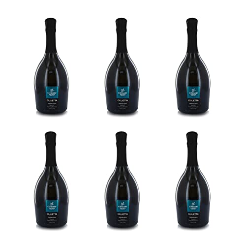 Cipriani Prosecco Superiore Valdobbiadene Docg Brut ''Giulietta'', Nv, Italienischer Prosecco mit Frischer Note, Prosecco aus Glera-Trauben, Reich an Parfümen und Aromen, 6 Flaschen à 750 Ml von Cipriani