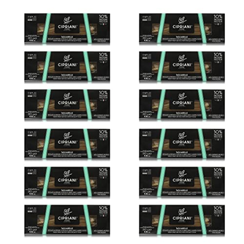 Cipriani Tagliarelle ''30% Proteine'' aus Italien, Extradünne Proteinnudeln aus Hartweizengrieß und Eiweiß, Italienische Pasta Ähnlich wie Tagliatelle Reich an Proteinen, 12 x 250g Cipriani Tagliarelle ''30% Proteine'' aus Italien, Extradünne Proteinnudeln aus Hartweizengrieß und Eiweiß, Italienische Pasta Ähnlich wie Tagliatelle Reich an Proteinen, 12 x 250g von Cipriani