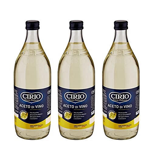 3x Cirio Aceto di Vino Bianco Weißweinessig Essig Glasflasche 1Lt 3x Cirio Aceto di Vino Bianco Weißweinessig Essig Glasflasche 1Lt von Cirio