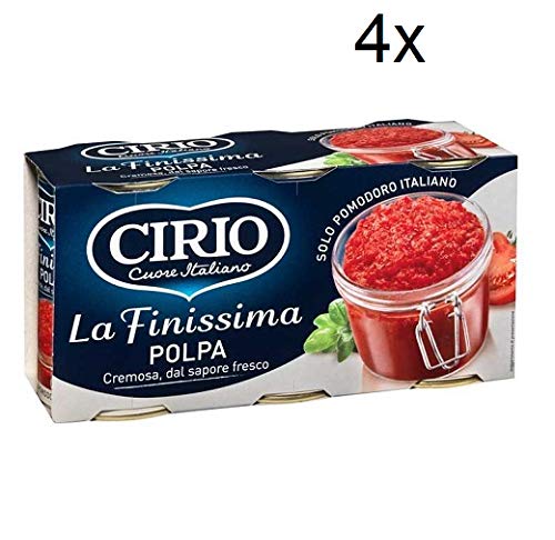 4x Cirio Polpa di pomodoro Finissima Tomatenpulpe Tomaten sauce 3 x 400g von Cirio