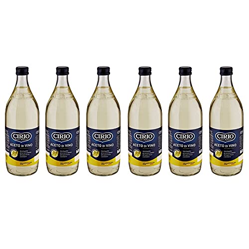 6x Cirio Aceto di Vino Bianco Weißweinessig Essig Glasflasche 1Lt 6x Cirio Aceto di Vino Bianco Weißweinessig Essig Glasflasche 1Lt von Cirio