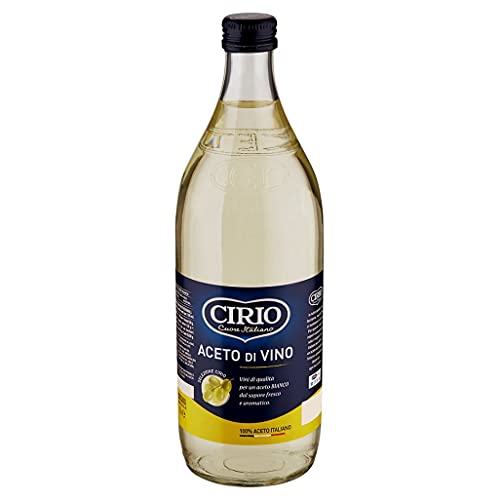 Cirio Aceto di Vino Bianco Weißweinessig Essig Glasflasche 1Lt von Cirio