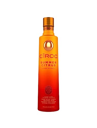 CîROC Summer Citrus | Ultra-Premium Wodka | Limitierte Sommer-Edition | Blutorangen- und Limettenaromen | 37.5% vol | 700ml Einzelflasche | von Cîroc