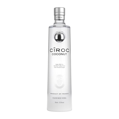 CîROC Coconut | Aromatisierter Ultra-Premium Wodka | aus feinen französischen Trauben | mit köstlichem Kokosnussgeschmack | handgefertigt im Süden Frankreichs | 37.5% vol | 700ml Einzelflasche | von Cîroc