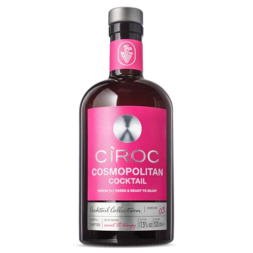 Cîroc Vodka Cosmopolitan Cocktail Drink, 17,5 % vol, 50cl / 500ml Flasche Cîroc Vodka Cosmopolitan Cocktail Drink, 17,5 % vol, 50cl / 500ml Flasche von Cocktails