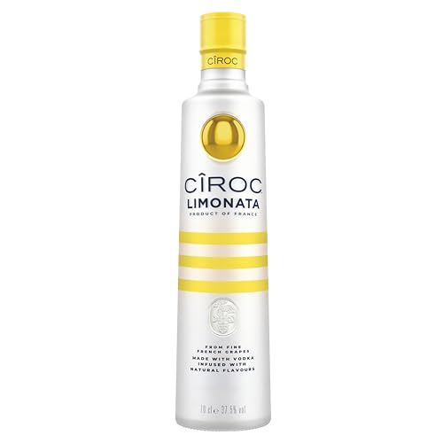 CÎROC Limonata | Ultra-Premium Wodka | inspiriert von mediterranem Luxus | sommerlicher Zitrusgeschmack | handgefertigt in Frankreich | 37.5 % vol | 700 ml Einzelflasche von Cîroc