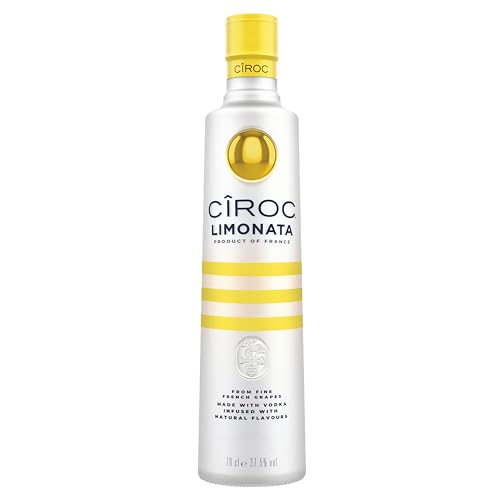 CÎROC Limonata | Ultra-Premium Wodka | inspiriert von mediterranem Luxus | sommerlicher Zitrusgeschmack | handgefertigt in Frankreich | 37.5 % vol | 700 ml Einzelflasche von Ciroc