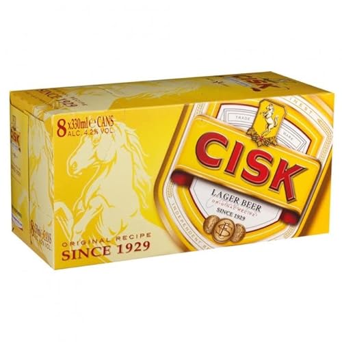 Cisk Lager Bier 330 ml (8er Pack) Einweg inkl. Pfand von Cisk