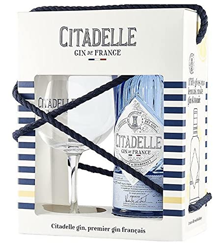 CITADELLE GIN DE FRANCE 70 CL GLASS PACK CON UN BICCHIERE von Citadelle