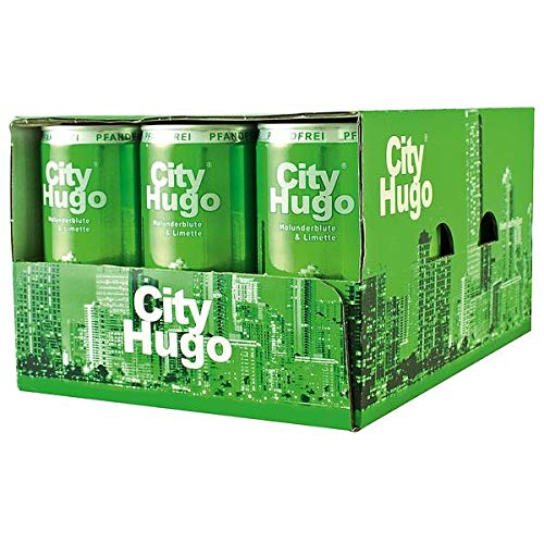 City Hugo Holunderblüte & Limette, Pfandfrei, 12er Pack, 12 x 200 ml von City
