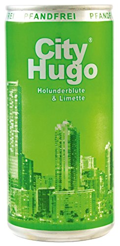 City Hugo Aperitivo Holunderblüte & Limette süß - weinhaltiger Cocktail, Dose ohne Pfand (12 x 0.2 l) von City