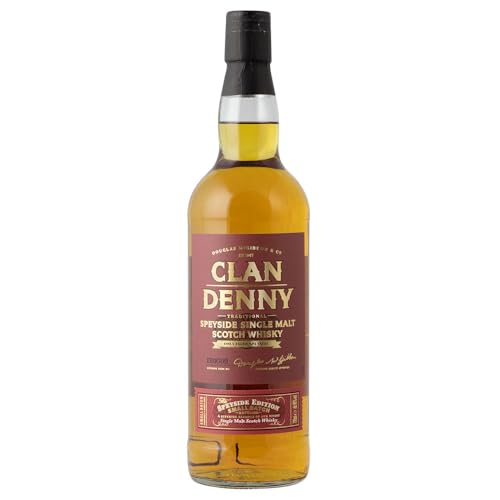Clan Denny I Speyside Single Malt I Schottischer Whisky I Rauchiger Charakter mit angenehm süßen Noten I 700 ml I 40% Vol. von Clan Denny