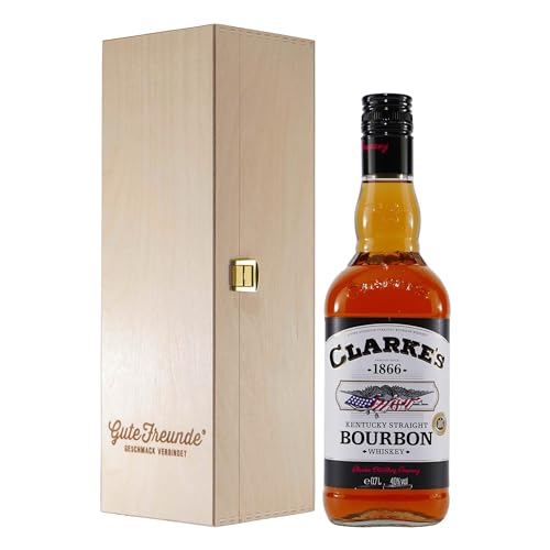 Clarke´s Bourbon Whiskey mit Geschenk-Holzkiste von Clarke´s