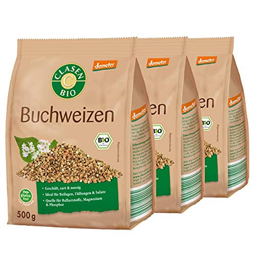 3x CLASEN BIO Demeter Buchweizen, glutenfrei und naturbelassen 500g 3x CLASEN BIO Demeter Buchweizen, glutenfrei und naturbelassen 500g von Clasen Bio