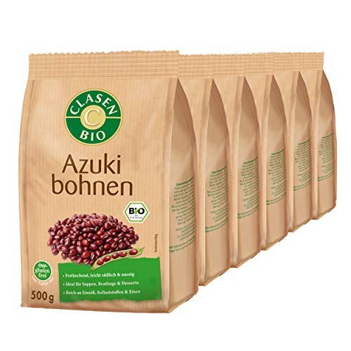6x CLASEN BIO Azukibohnen, getrocknet, festkochend, vegan und glutenfrei - 500 g 6x CLASEN BIO Azukibohnen, getrocknet, festkochend, vegan und glutenfrei - 500 g von Clasen Bio