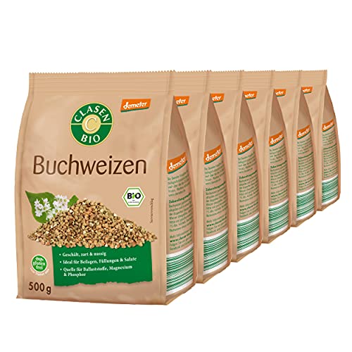 6x CLASEN BIO Demeter Buchweizen, glutenfrei und naturbelassen 500g 6x CLASEN BIO Demeter Buchweizen, glutenfrei und naturbelassen 500g von Clasen Bio
