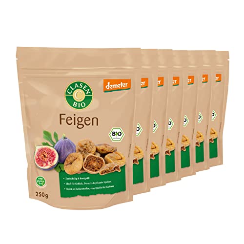 7x CLASEN BIO Demeter Feigen, sonnengetrocknet und ungeschwefelt - 250g von Clasen Bio
