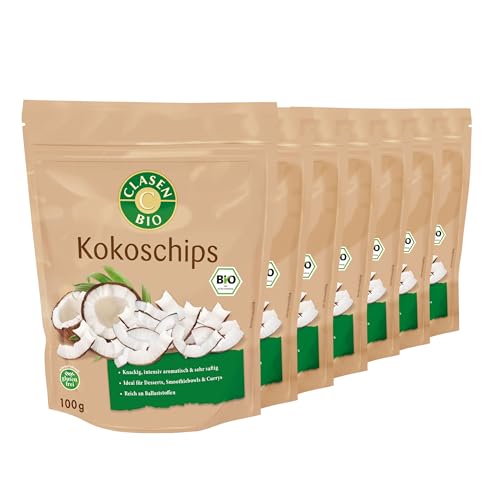 7x CLASEN BIO Kokoschips - 100g von Clasen Bio