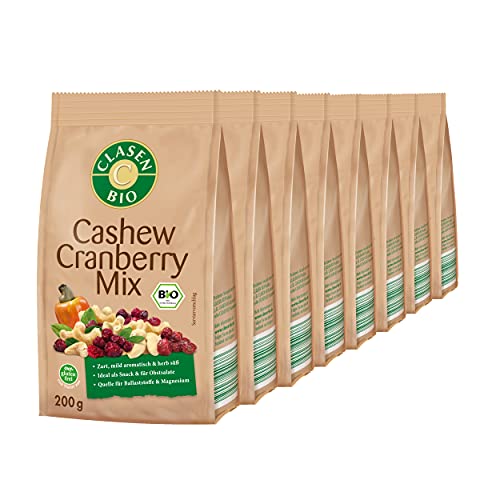 8x CLASEN BIO Cashew-Cranberry Mix - 200g 8x CLASEN BIO Cashew-Cranberry Mix - 200g von Clasen Bio