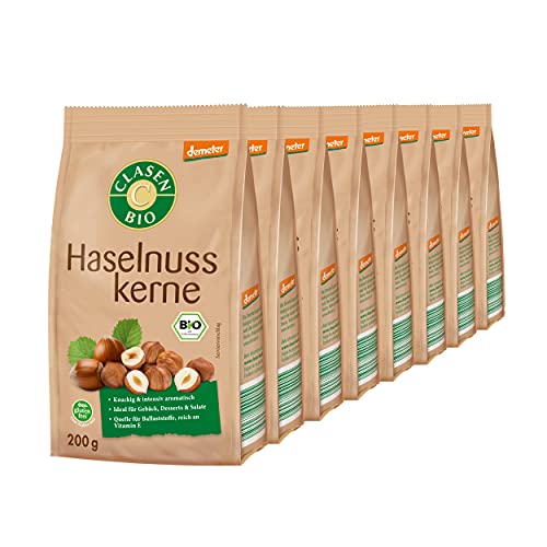 8x CLASEN BIO Demeter Haselnusskerne ohne Schale - 200g 8x CLASEN BIO Demeter Haselnusskerne ohne Schale - 200g von Clasen Bio