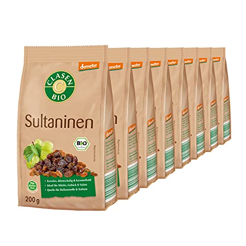 8x CLASEN BIO Demeter Sultaninen - 200g von Clasen Bio
