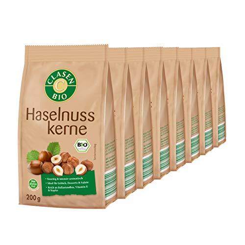 8x CLASEN BIO Haselnusskerne ohne Schale- 200g 8x CLASEN BIO Haselnusskerne ohne Schale- 200g von Clasen Bio