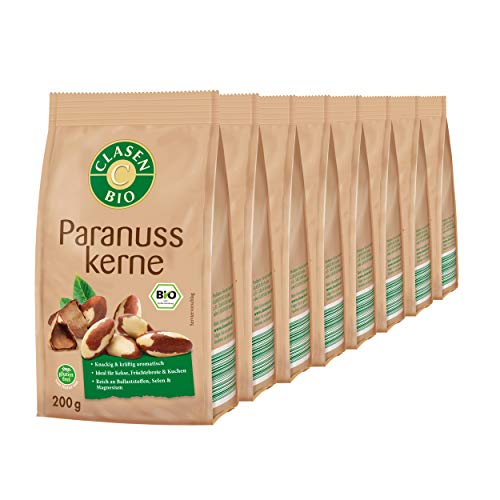 8x CLASEN BIO Paranusskerne, naturbelassen, vegan und glutenfrei - 200g 8x CLASEN BIO Paranusskerne, naturbelassen, vegan und glutenfrei - 200g von Clasen Bio