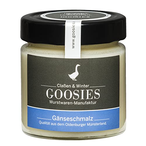 Goosies | Gänseschmalz im Glas | 150g | reines Gänseschmalz von Goosies