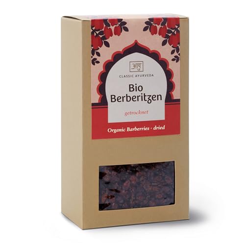 Classic Ayurveda – Bio Berberitzen – 200 g – Vielseitige, süß-säuerliche Frucht für Müslis und Fruchtsalate, ungeschwefelt und ohne Zusatzstoffe von Classic Ayurveda
