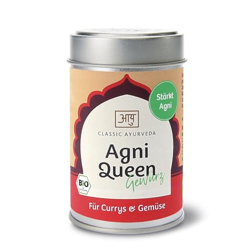 Classic Ayurveda - Bio Agni Queen Gewürz - 50 g - Ayurvedische Würze für Currys und Gemüse von Classic Ayurveda