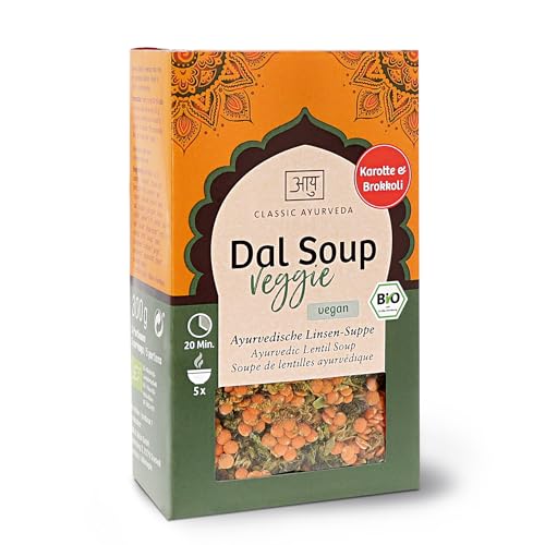 Classic Ayurveda - Bio Dal Soup Veggie - 300 g - Mit Brokkoli, Paprika und Kokos, abgerundet mit ayurvedischen Gewürzen von Classic Ayurveda