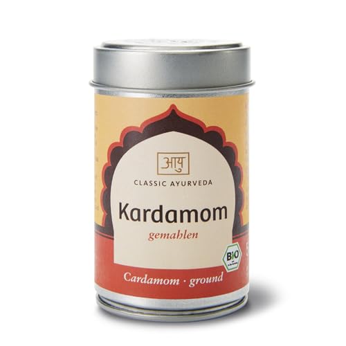 Classic Ayurveda - Bio Kardamom gemahlen mit Schale - 50 g - Erlesenes Gewürz für Küche und Patisserie von Classic Ayurveda