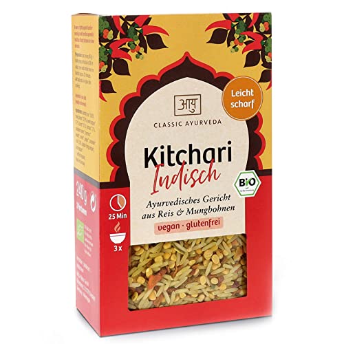 Classic Ayurveda - Kitchari Indisch - Bio zertifiziert - Ayurvedisches Reisgericht -Fertigmischung - 240 g von Classic Ayurveda