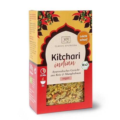 Classic Ayurveda - Kitchari Indisch - Bio zertifiziert - Ayurvedisches Reisgericht -Fertigmischung - 240 g von Classic Ayurveda