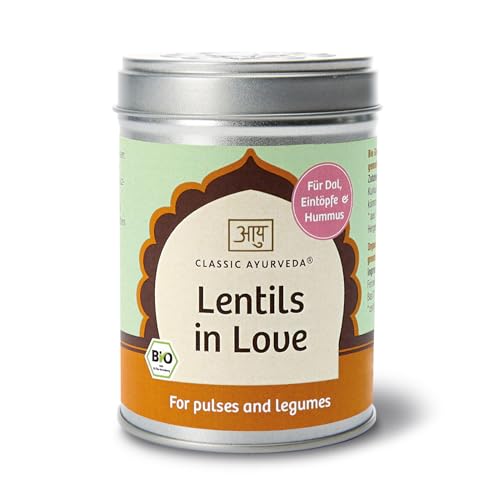 Classic Ayurveda - Bio Lentils in Love - 80 g - Gewürzmischung für Hülsenfrüchte wie Dal, Eintöpfe und Hummus von Classic Ayurveda