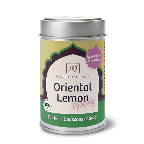 Classic Ayurveda - Bio Oriental Lemon Garden Gewürzmischung - 50 g - Verzaubert mit Aromen des Morgenlandes von Classic Ayurveda