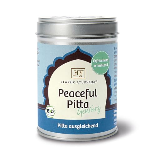 Classic Ayurveda - Bio Peaceful Pitta Gewürz - 70 g - Mild und kühlend, ideal für den Pitta-Typ von Classic Ayurveda