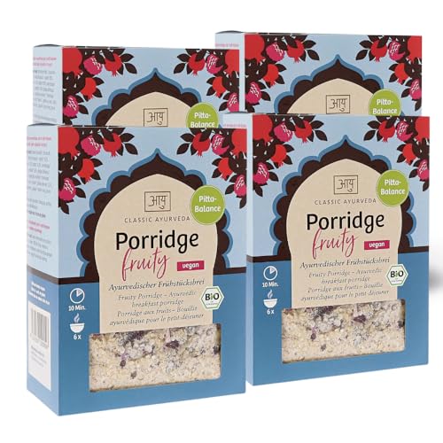 Classic Ayurveda Bio Porridge Fruchtig | Pitta Balance | Vegan | 30% Früchte | Ayurvedisch | 4 x 480 g Classic Ayurveda Bio Porridge Fruchtig | Pitta Balance | Vegan | 30% Früchte | Ayurvedisch | 4 x 480 g von Classic Ayurveda