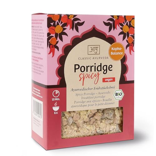 Classic Ayurveda - Bio Porridge spicy, Kapha - 480 g - Warmer Frühstücksbrei mit scharfen Gewürzen für einen schwungvollen Start in den Tag von Classic Ayurveda