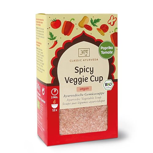 Classic Ayurveda - Bio Spicy Veggie Cup - 240 g - Ayurvedische Gemüsesuppe Paprika-Tomate, natürliche Zutaten Classic Ayurveda - Bio Spicy Veggie Cup - 240 g - Ayurvedische Gemüsesuppe Paprika-Tomate, natürliche Zutaten von Classic Ayurveda