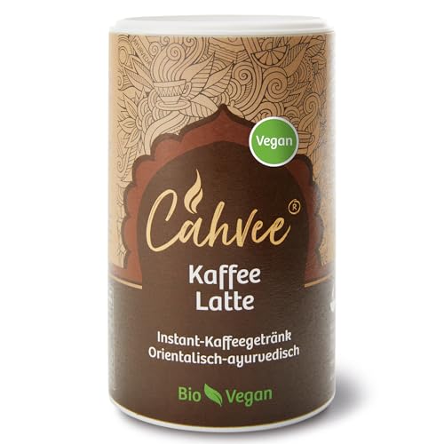 Classic Ayurveda - Cahvee Kaffee Latte Vegan - 220 g - Instant-Getränkepulver zum Anrühren - Bio zertifiziert von Classic Ayurveda